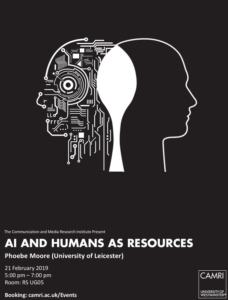AI and Humans as Resources @ University of Westminster (Room UG05) | England | United Kingdom